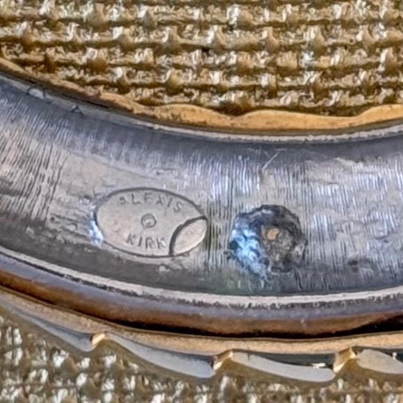 ALEXIS KIRK Necklace Golden and Silver Collar Modern Designer - Picture 3 of 6